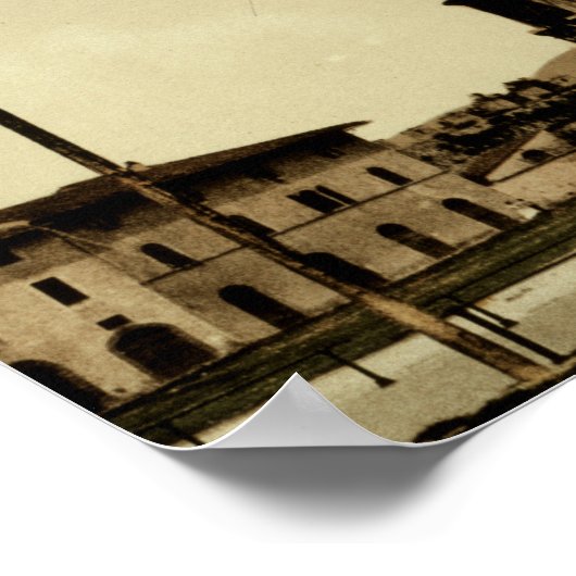 De Leaning Tower Pisa Italië Poster (Hoek)