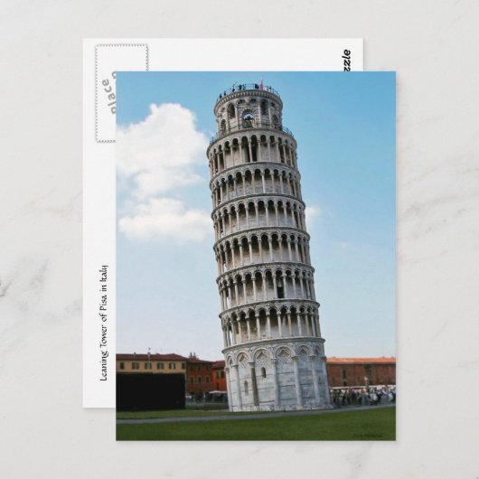 De Leaning Tower van Pisa 2 Briefkaart (Voorkant / Achterkant)