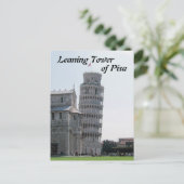 De Leaning Tower van Pisa Briefkaart (Staand voorkant)