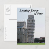 De Leaning Tower van Pisa Briefkaart (Voorkant / Achterkant)