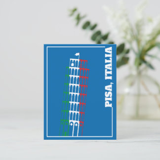 De Leaning Tower van Pisa, Italië Briefkaart