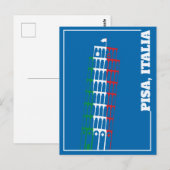 De Leaning Tower van Pisa, Italië Briefkaart (Voorkant / Achterkant)