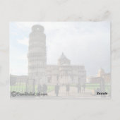 De Leaning Tower van Pisa, Italië Briefkaart (Achterkant)