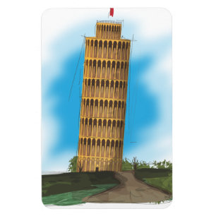 De Leaning Tower van Pisa, Italië Magneet