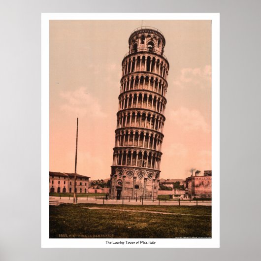De Leaning Tower van Pisa, Italië Poster (Voorkant)