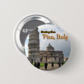 De Leaning Tower van Pisa, Italië Ronde Button 5,7 Cm (Voorkant /achterkant)