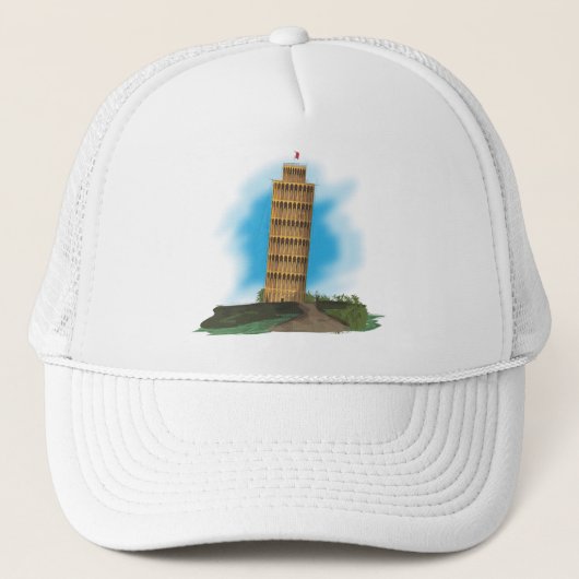 De Leaning Tower van Pisa, Italië Trucker Pet (Voorkant)