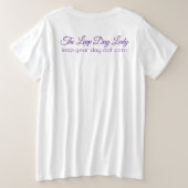 De Leap Day Lady Grote Maat T-shirt (Design achterkant)