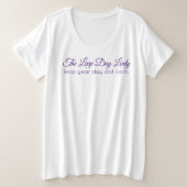 De Leap Day Lady Grote Maat T-shirt (Design voorkant)