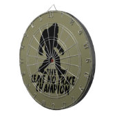 De Leave No Trace Kampioen Grappige Bigfoot Dartbord (Voorkant Rechts)
