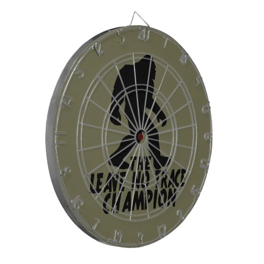 De Leave No Trace Kampioen Grappige Bigfoot Dartbord (Voorkant Links)