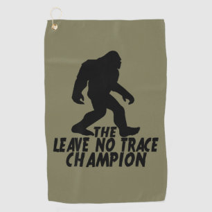 De Leave No Trace Kampioen Grappige Bigfoot Golfhanddoek