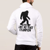 De Leave No Trace Kampioen Grappige Bigfoot Hoodie (Achterkant)