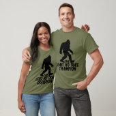 De Leave No Trace Kampioen Grappige Bigfoot T-shirt (Unisex)