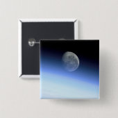 De ledemaat van de aarde vierkante button 5,1 cm (Voorkant /achterkant)