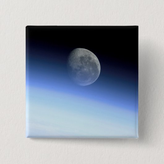 De ledemaat van de aarde vierkante button 5,1 cm (Voorkant)