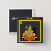 De ledenkrak - vierkante button 5,1 cm (Voorkant /achterkant)