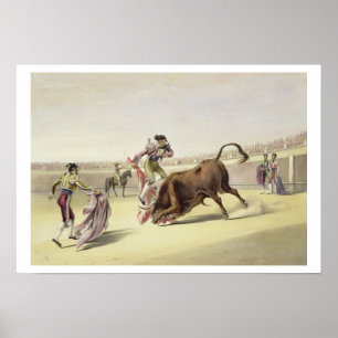 De leder- of Salta Tras Cuernos, 1865 (kleurenlith Poster