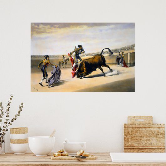 De leder- of Salta Tras Cuernos Poster (Keuken)