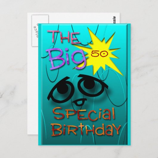 De leeftijd aanpassen briefkaart (Voorkant / Achterkant)