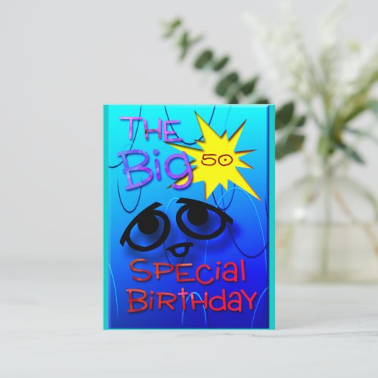 De leeftijd aanpassen briefkaart (Staand voorkant)