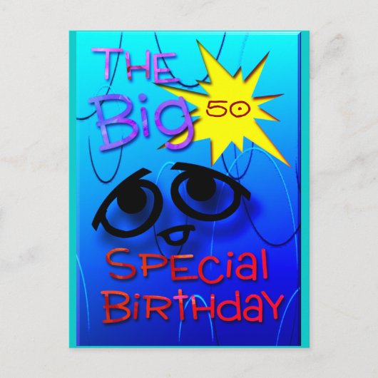 De leeftijd aanpassen briefkaart (Voorkant)