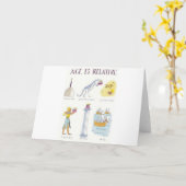 De leeftijd is Relatief Kaart (Gele Bloem)