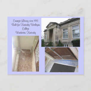 De leeftijd tonen... Carnegie Library Aankondigingskaart