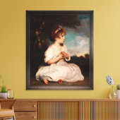 De leeftijd van Innocence door Joshua Reynolds Canvas Afdruk (Insitu (Woonkamer))