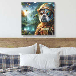 DE LEEFTIJD VAN STEEL-BULL DOG 3 CANVAS AFDRUK