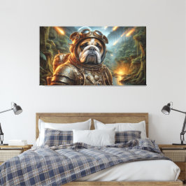 DE LEEFTIJD VAN STEEL-BULL DOG 5 CANVAS AFDRUK
