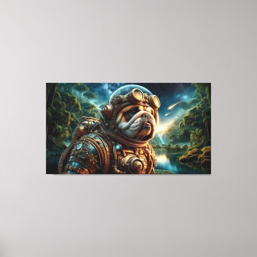 DE LEEFTIJD VAN STEEL-BULL DOG 6 CANVAS AFDRUK (Voorkant)