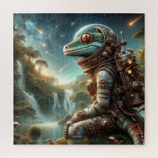 DE LEEFTIJD VAN STEEL-GECKO 4 LEGPUZZEL (Verticaal)