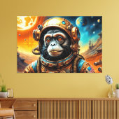 DE LEEFTIJD VAN STEEL-TAMARIN MONKEY 2 CANVAS AFDRUK (Insitu (Woonkamer))