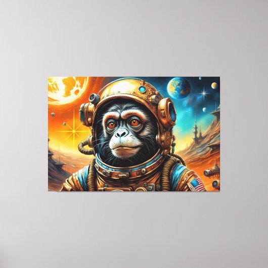 DE LEEFTIJD VAN STEEL-TAMARIN MONKEY 2 CANVAS AFDRUK (Voorkant)