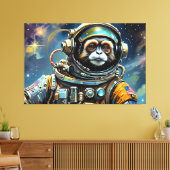 DE LEEFTIJD VAN STEEL-TAMARIN MONKEY 3 CANVAS AFDRUK (Insitu (Woonkamer))