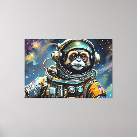 DE LEEFTIJD VAN STEEL-TAMARIN MONKEY 3 CANVAS AFDRUK (Voorkant)