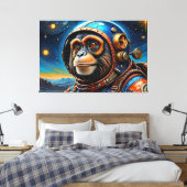 DE LEEFTIJD VAN STEEL-TAMARIN MONKEY 6 CANVAS AFDRUK (Insitu (Slaapkamer))