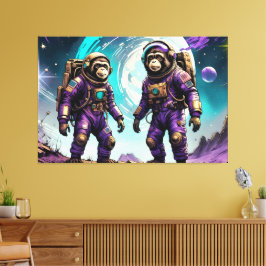 DE LEEFTIJD VAN STEEL-TAMARIN MONKEY 7 CANVAS AFDRUK