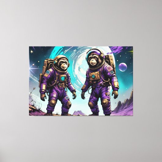 DE LEEFTIJD VAN STEEL-TAMARIN MONKEY 7 CANVAS AFDRUK (Voorkant)