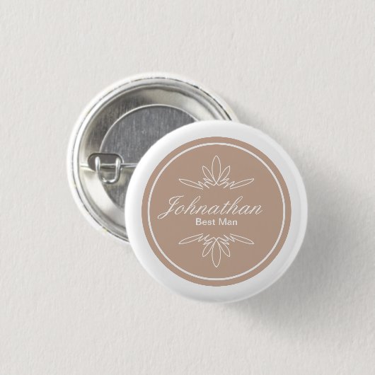 De leeftijdlooze Button van de Naam van de Partij (Voorkant /achterkant)