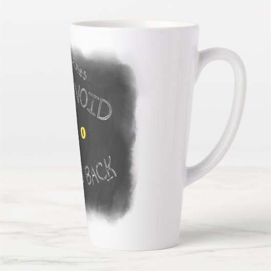 De leegte staart terug latte mok (Rechts)