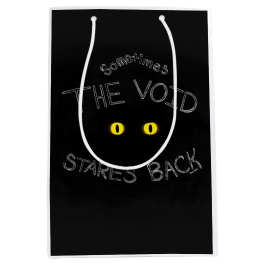 De leegte staart terug medium cadeauzakje (Voorkant)