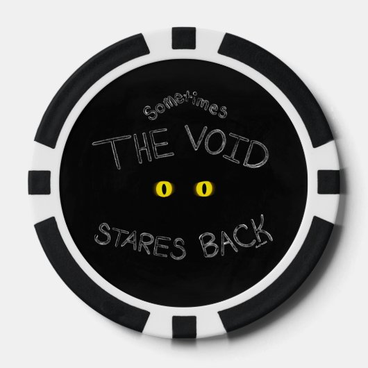 De leegte staart terug poker chips (Voorkant)