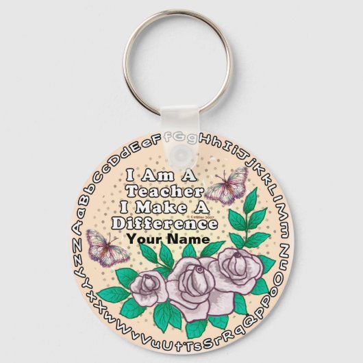 De leerkracht maakt het verschil sleutelhanger (Voorkant)