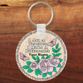 De leerkracht maakt het verschil sleutelhanger (Voorkant)