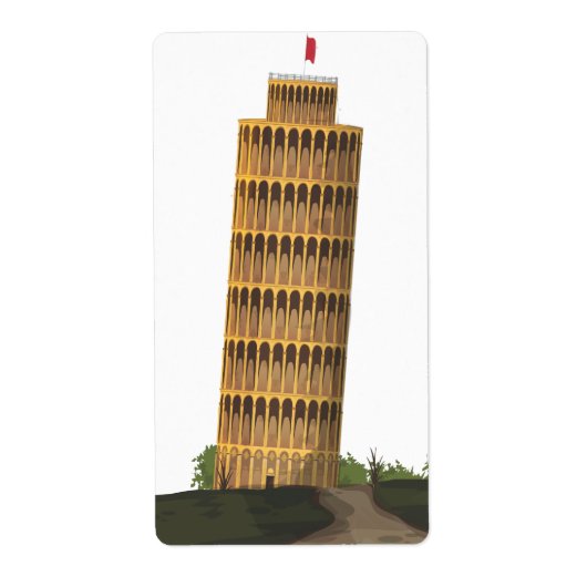De Leertoren van Pisa Etiket (Voorkant)