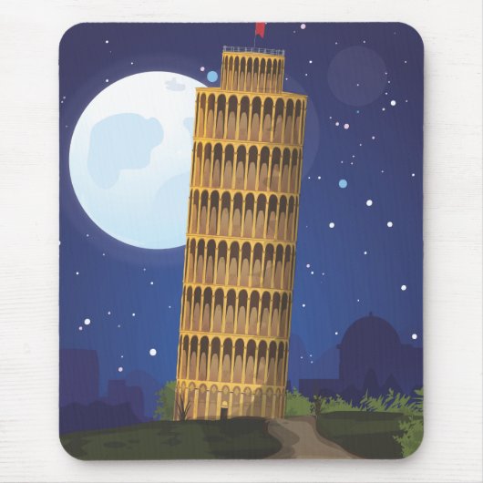 De Leertoren van Pisa Muismat (Voorkant)