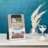 De leeskamer badkamer fotoplaat (Zijkant)