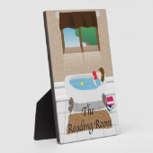 De leeskamer badkamer fotoplaat (Zijkant)